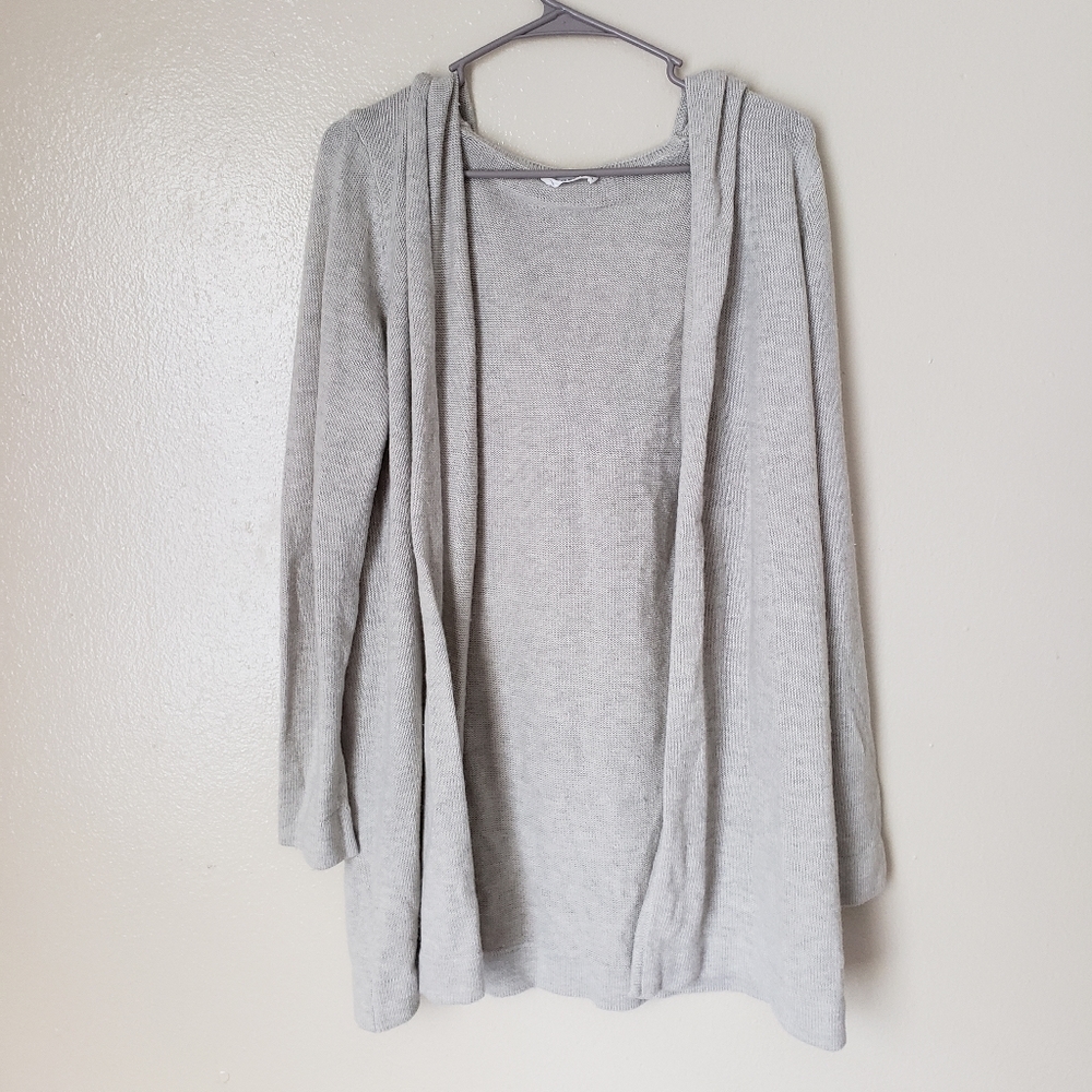 Korye knit hooded sweater cardigan